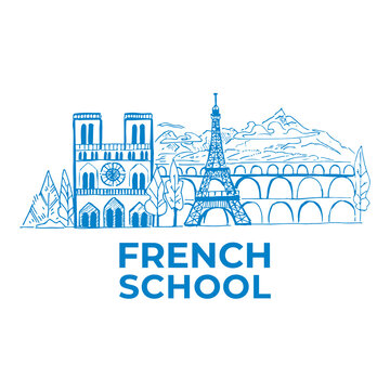 Vector logo of the French language school