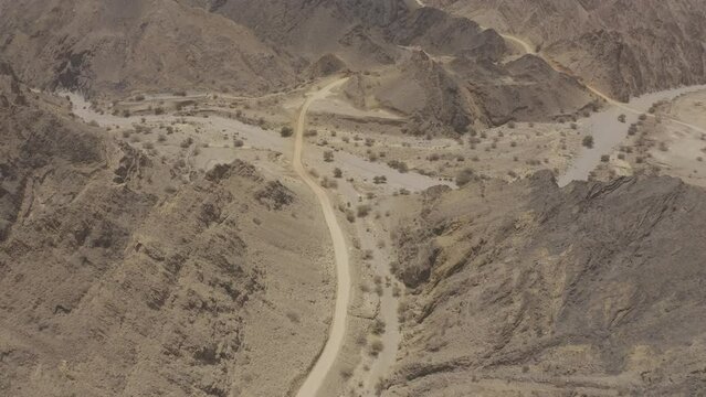 Aerial, Above The Snake Canyon, Oman