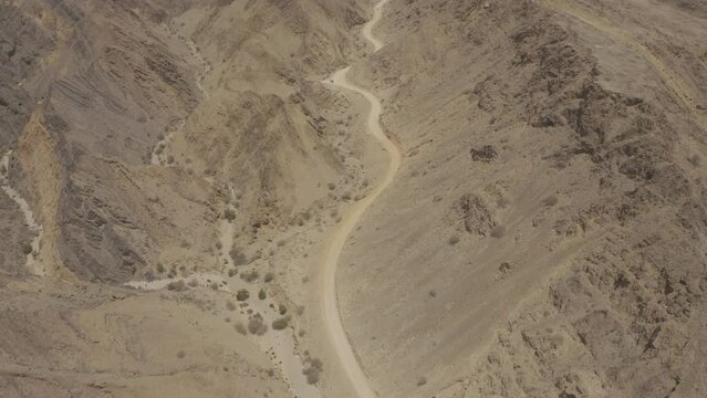 Aerial, Above The Snake Canyon, Oman