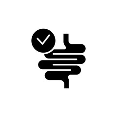 Intestines line icon. Simple element illustration. Intestines concept outline symbol design.