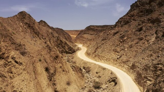 Aerial, Above The Snake Canyon, Oman