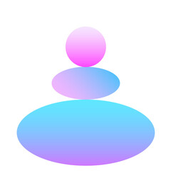 Abstract Graphic Minimalist Gradient Texture Symbol Silhouette Soft PNG Icon
