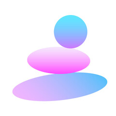 Abstract Graphic Minimalist Gradient Texture Symbol Silhouette Soft PNG Icon