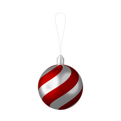 Christmas ball isolated 3d render