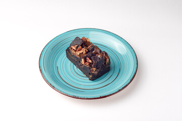 Cake, chocolate cake, dessert on a white background, isolated