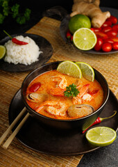 Tom Yum kung Spicy Thai soup