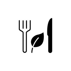 Vegetarian food line icon. Simple element illustration.  Vegetarian food concept outline symbol design.