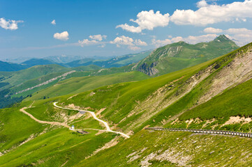 Landscape of the Pyrenees in the French and Spanish border area