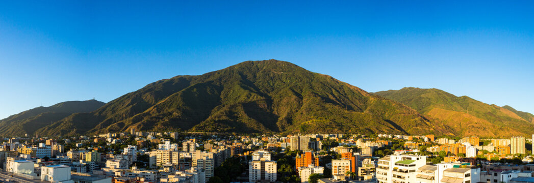 Panoramic view of the Ávila hill in Caracas