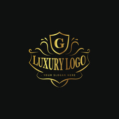 Modern luxury brand logo background