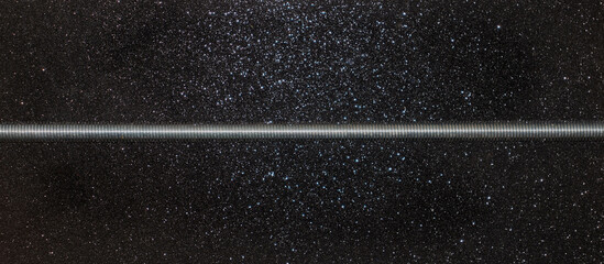Galvanized threaded rod, stud, threaded along the entire length of the rod. 
