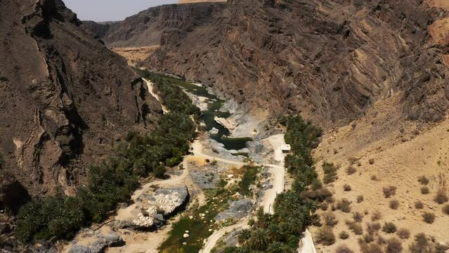 Aerial, Area Around Wadi Bani Khalid, Oman
