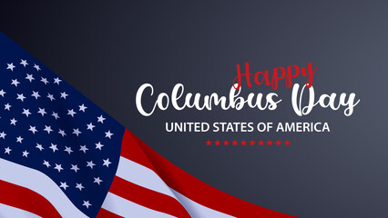 Naklejka premium Columbus Day USA