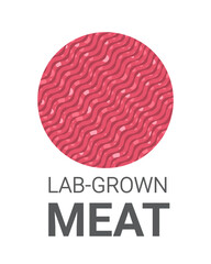 cultured raw red meat made from animal cells artificial lab grown meat production concept