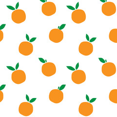 seamless pattern with oranges
