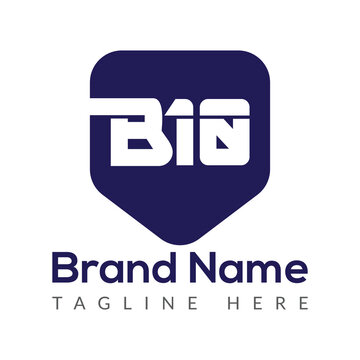 Abstract B10 letter modern initial lettermarks logo design