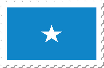 Somalia flag postage stamp.