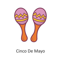 Cinco De Mayo vector filled outline Icon Design illustration. Holiday Symbol on White background EPS 10 File