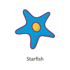 Starfish vector filled outline Icon Design illustration. Holiday Symbol on White background EPS 10 File