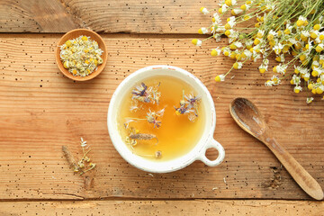 Kamillentee Tee Heilpflanze selber machen 