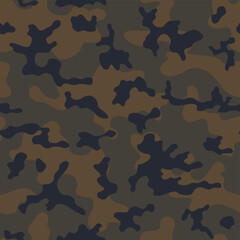 Fototapeta premium Forest camouflage pattern, army uniform texture, background repeat, urban trendy design