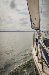 Fototapeta premium sailing on the lake