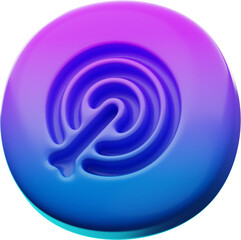 Premium Game button 3d rendering on transparent background PNG