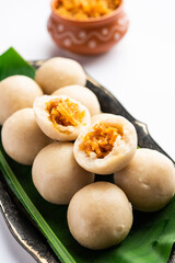 kozhukatta or kolukattai pidi is Steamed dumplings made with rice flour, filling coconut, jaggery