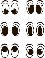 set of eye illustrations. eyes