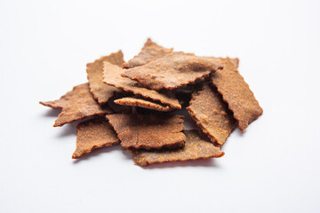 Ragi Chips or Nachni or finger millet wafers, Indian healthy snack