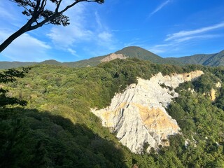 白神山地西部の十二湖付近にある日本キャニオン