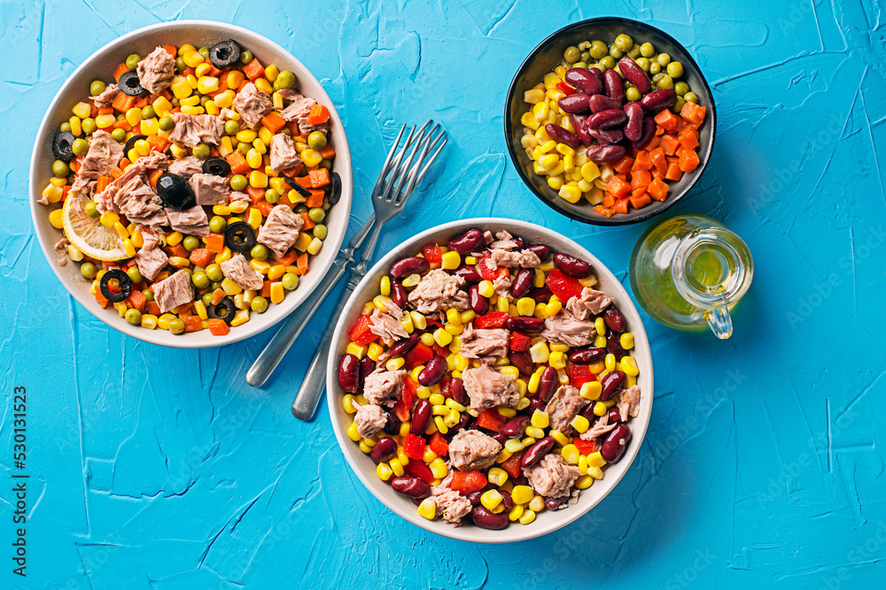 Canvas Prints Tuna mexican corn salad