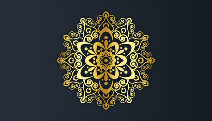 Flat Arabic Pattern Background Luxury abstract colorful ornament Vector Design