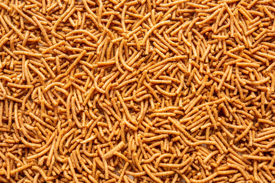 Nachni or Ragi Sev is a delicious crispy noodle made from finger millets, healthy Indian food