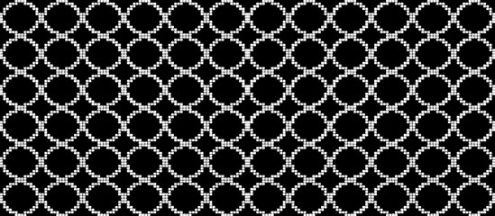 Fototapeta premium Rough texture. Broken plaster wall effect. Grunge worn damask pattern design. Distressed fabric texture. Overlay texture design. Vector illustration. Eps10.