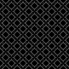 Black and white seamless pattern texture. Greyscale ornamental graphic design. Mosaic ornaments. Pattern template. Vector illustration. EPS10.