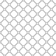 Fototapeta premium Black and white seamless pattern texture. Greyscale ornamental graphic design. Mosaic ornaments. Pattern template. Vector illustration. EPS10.