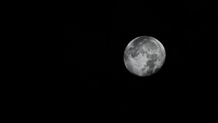 full moon in the night sky