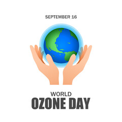 World Ozone day vector illustration. Suitable for Poster, Banners, campaign and greeting card. 