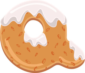 Letter Q font new year