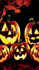 halloween party banner vector template