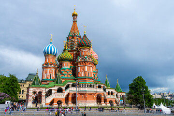Saint Basil's Cathedral on Red Square in Moscow, Russia