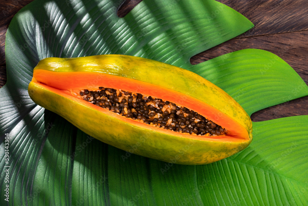 Canvas Prints Carica papaya - Organic sweet tropical papaya