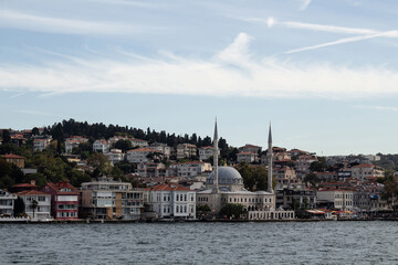 Fototapeta premium View of Cengelkoy area of Asian side by Bosphorus in Istanbul.