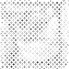 Rough texture. Broken plaster wall effect. Grunge worn damask pattern design. Distressed fabric texture. Overlay texture design. Vector illustration. Eps10.