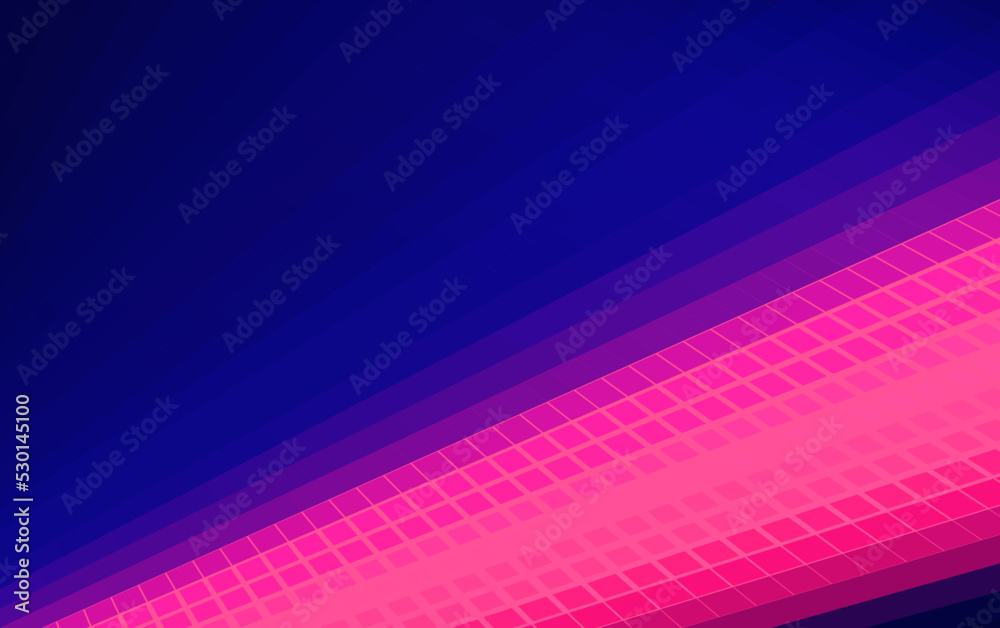 Aufkleber ultramarine tech background with deep pink stripe. dark blue vector pattern