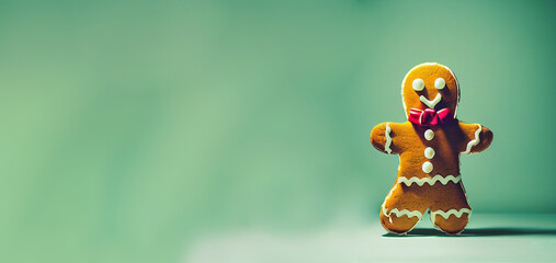 Merry Christmas and happy New Year banner. Christmas composition. Gift box, Christmas decorations.