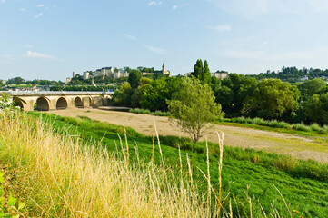 Fototapeta na wymiar Chinon on the River Vienne, Loire Valley, France