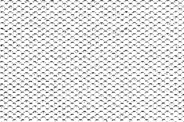 Rich, heavy fabric texture. Vector texture of weaving cloth. Grunge background. Abstract halftone vector illustration. Overlay for interesting effect and depth. Black isolated on white background.