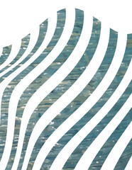 Obraz premium wavy blue stripes vecor background